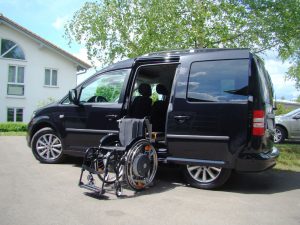 Der LADEBOY S2 ungefaltet im VW Caddy